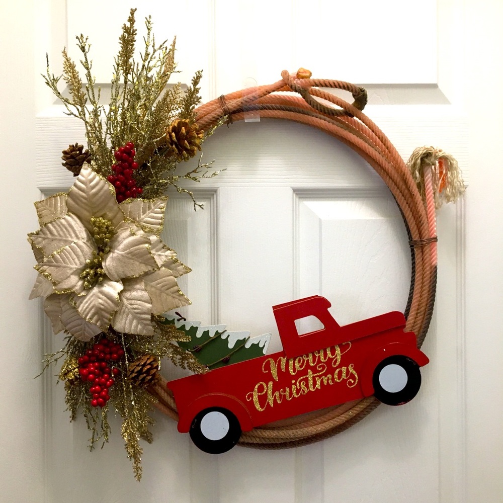 Western Rustic Christmas Wreath